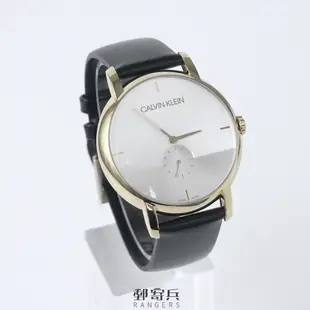 [郵寄兵] Calvin Klein  CK 設計小秒針錶面皮錶帶 手錶 中性錶