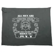 July Cancer All Men Are Created Equal - Funny Novelty Gym Sports Towel Gift