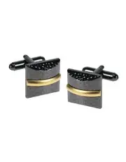 [Cudworth] Plated Cufflinks in Gun Metal & Matt Gold