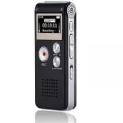 Digital Voice Recorder 16GB Voice Recorder with Playback for Lectures USB Rechargeable Dictaphon Upgraded Small Tape Recorder