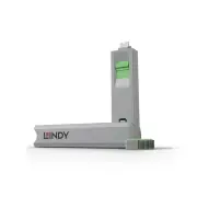 Lindy USB-C Port Blockers &amp; Key - 4 Pack (Green)