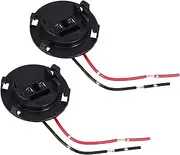 2pcs Korean Headlight Stand Car Holder Headlamp Bulb Holder Headlight Base Automotive Accessory Automotive Part Car Accessories Driving Lamp Socket Plastic Black