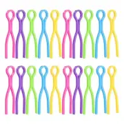 100pcs Bobbin Thread Holders Plastic Long Thread Spool Clamp, 5 Colors