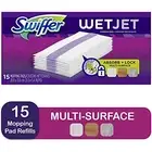 Swiffer Multi Surface Wetjet Hardwood Floor Cleaner Spray Mop Pad Refill, 15