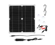 20W 18V Solar Panel Battery Charger Kit Monocrystalline Module With 10A Charge Controller,Standard Configuration+10A Controller