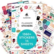 Clever Fox Planner Stickers – Monthly, Weekly & Daily Value Pack