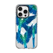 iPhone 16 Pro Clear Case MagSafe Compatible Paradise parrots