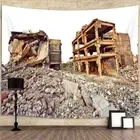 Ruins World Nuclear War Extra Large Tapestry Wall Hanging Posters Background
