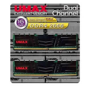UMAX力晶 8GBx2 DDR4-2666 終生保固/RAM記憶體/原價屋