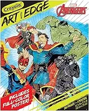 Crayola Marvel Avengers Coloring Pages, Infinity War, Art with Edge Adult Coloring, 28 Pages + 1 Poster