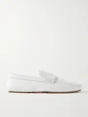 [KHAITE] KHAITE - Billy Textured-leather Loafers - White - IT40.5 IT 40.5 White