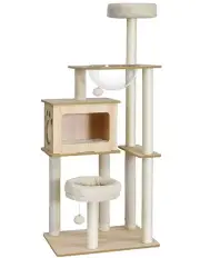 [i.Pet] Pet Tree Tower Scratching Post 142cm in Beige