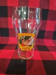 Set Of 4 *1997* New Santa Claus Coca-Cola Coke Glasses (20 oz)