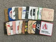 48 Beer Coasters 24 Different 2 Each Budweiser Ballantine Pabst Prescott B195
