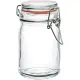 【Utopia】扣式玻璃密封罐 橘250ml(保鮮罐 咖啡罐 收納罐 零食罐 儲物罐)