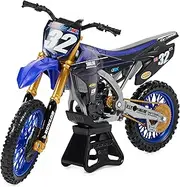 [Supercross] Authentic Justin Cooper 1:10 Scale Collector Die-Cast Toy Motorcycle Replica with Display Stand, for Collectors and Kids Age 5 and Up