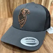 USA Flag Eagle Patch Hat Yupoong Trucker US Cap United States Of America U.S.A.