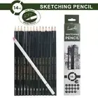 15PCS/Set Graphite Painting Pencil White Charcoal Pen School Art Supplies