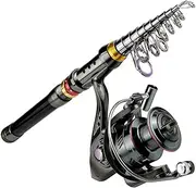 Carbon Fiber Fishing Rod and Reel Combo Super Hard Telescopic Fishing Pole Reel Kit