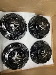 KX OFF ROAD CENTER CAPS # C-505-1 #KX180 GLOSS BLACK CCP34GB-6-S SET OF 4 Caps