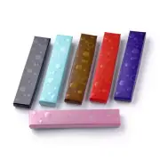 12 Mixed Cardboard Jewelry Boxes Necklace Bracelet Packing Case Bubble 21x4.5cm
