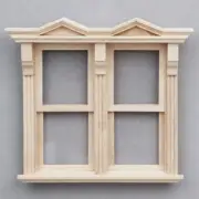 Doll House Miniatures 1:12 Scale Tiny Unpainted Window Frame Building Accessorie