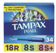 Tampax Pearl Mixed Tampon Lot - 3 Boxes (Regular, Super, Super Plus) 102 TAMPONS