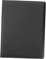 COHEALI Multifunctional Leather File Folder Document Organizer with Writing Pad Clip for Office School and Professional Use Black