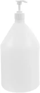 iplusmile Foaming Pump Bottle 1 Gallon Plastic Jug with Pump Plastic Bottle Empty Gallon Jug Portable Storage Jug Water Storage Container for Home Commercial Use 4l