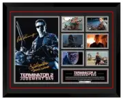 The Terminator 2 1991 Arnold Schwarzenegger Signed Framed Memorabilia