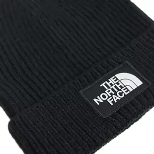 The North Face 北臉 TNF 基本款 Logo 黑色 保暖 針織 毛帽 NF0A3FJXJK3【高冠國際】