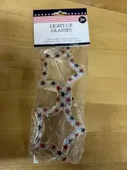 Light-Up Glasses Plastic Stars And Stripes/Patriotic-Themed NEW!