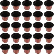 JOINPAYA 50Pcs Succulent Container Pots Plastic Flower with Drain for Gardening Home and Flower Shops Compact Nursery Pots for and Other Plants