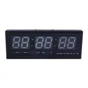 Jumbo Digital LED Wall Clock Timer Calendar Temperature Display Red