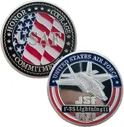 US Air Force Challenge Coin F-35 Military Coin