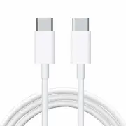 J-Tech Digital USB 3.1 Type C (USB-C) to Type C Charge / Sync Cable 3.3Ft white