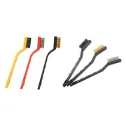 3x Wire Brush Set for Cleaning Complete Cleaning Kit Heavy Duty Multi Purpose