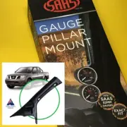 Twin 2" gauge pillar pod for Nissan D40 NAVARA 2005-15 with grab handle SAAS (for: Nissan)