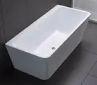 Bath Tub Free Standing Back to Wall Rectangle Square Cube Design 1700*780*600