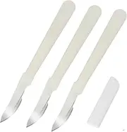 MUCKLILY 3Pcs Bread Lame Dough Scoring Tool Bread Cutting Tools for Baking Precision Bread Slicers for Artisan Bread and Baguette