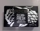 Axe 3.5 oz bar Clean & Fresh face & Body Soap Cedarwood Scent New