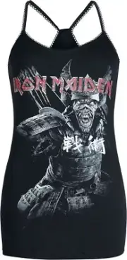 Iron Maiden Seal Top Shirt Women's Racerback Tee Heavy Metal Band