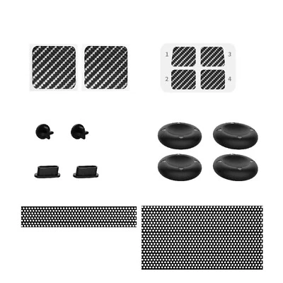 For Steam Deck Game Console Joystick Rocker Cap Dust Plug + Trackpad Sticker Kit
