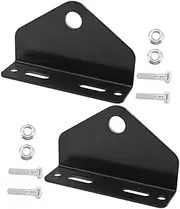 ETHZZLE 2 Sets Trailer Hitch Zero Turn Hitch Kit Hitch Extender Hitch Accessories Zero Turn Lawn Mower Hitch Universal Hitch Mount Lawn Mower Trailer Towing Hitch Carbon Steel Black