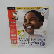 Mavis Beacon Teaches Typing - Version 8 - Big Box PC Software CD-ROM - New