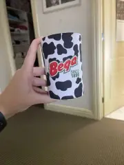 Bega Cheese Black Can Stubby Cooler Holder Sleeve Foldable
