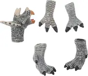 ERINGOGO 1 Set Interactive Dinosaurs Claw Gloves Puppet for Engaging Cosplay Costume Hands for Imaginative Play and Early Learning Activities for Family Fun