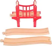 The Train Replacement Toy Train Parts Wood Track Pieces for Boys and Girls Creative Building Set