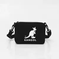 在飛比找博客來優惠-KANGOL - 英國袋鼠帆布側背包饅頭小方包 黑色