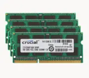 Crucial 4X 4GB 2RX8 PC3L-12800S DDR3 1600Mhz 204Pin Laptop Memory RAM SODIMM #￥